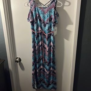 Trixxi girl navy/pink dress